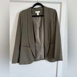 Olive Green H&M Blazer (Size 6)